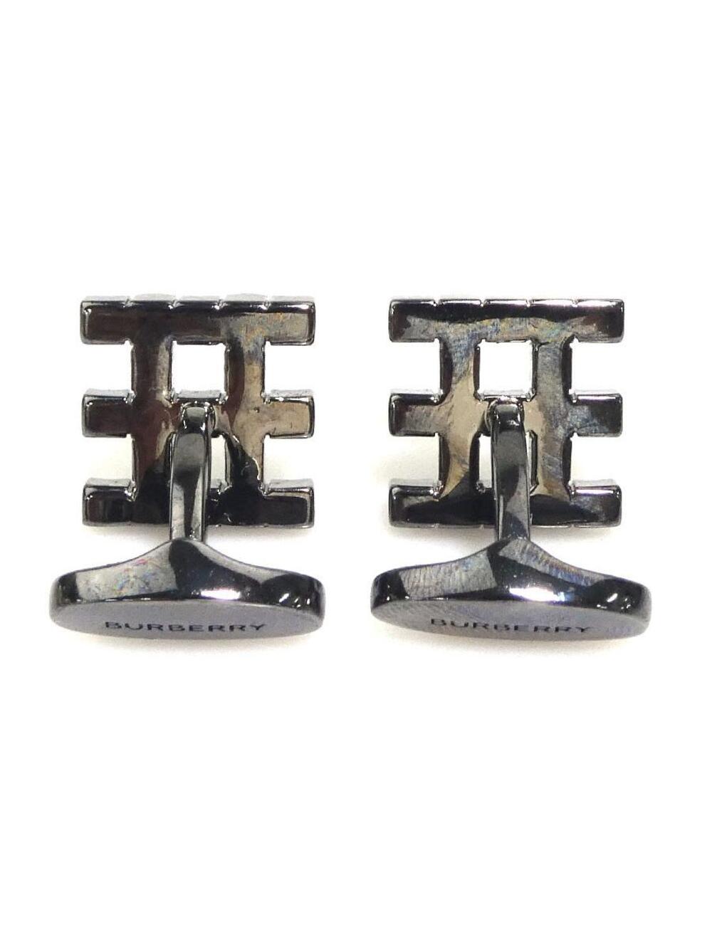 Auth Burberry Cufflinks Gunmetal Metal #284444B93B - Picture 4 of 8